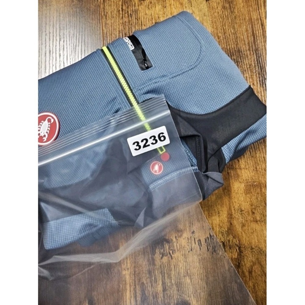 Castelli Rosso Corsa Jersey/Jacket, Men's Blue / Black Small Polartec - Picture 10 of 10